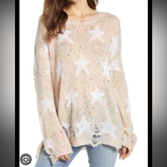 Wildfox Blush colored “seeing stars” Lennon sweater size Small - Picture 10 of 10